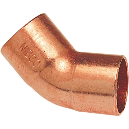 Nibco 5/8 in. Copper Pressure Cup x Cup 45 Degree Elbow Fitting I60658